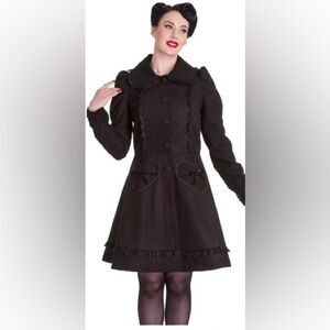 Hell Bunny Courtney Coat in Black
